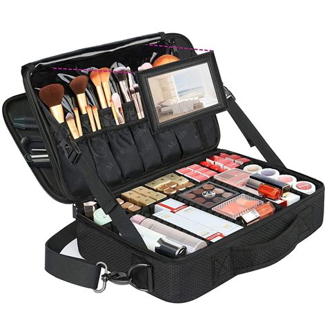 designer make up bags|professional makeup bag with compartments.